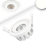 ISOLED 113305 LED Einbaustrahler, weiß, 15W, 45°, neutralweiß, dimmbar