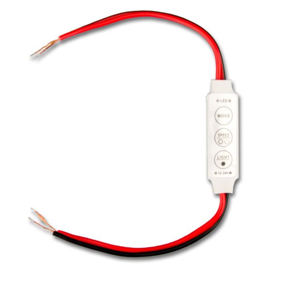 ISOLED 113308 LED Strip Mini Kabel PWM-Dimmer, 1 Kanal, 12-24V DC 3A