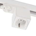 ISOLED 113579 3-Phasen Adapter mit Schutzkontaktstecker, weiß, inkl. 6A Sicherung