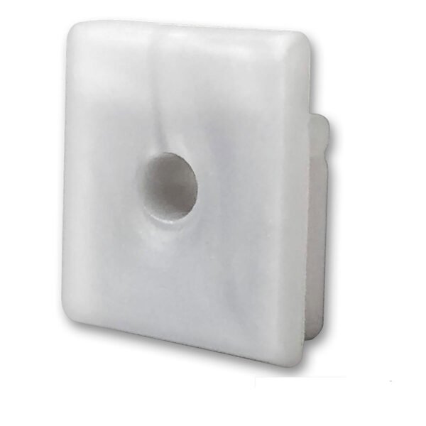 ISOLED 113620 Endkappe EC 57 Silikon für Profil SURF16, 1 STK, mit Kabeldurchführung