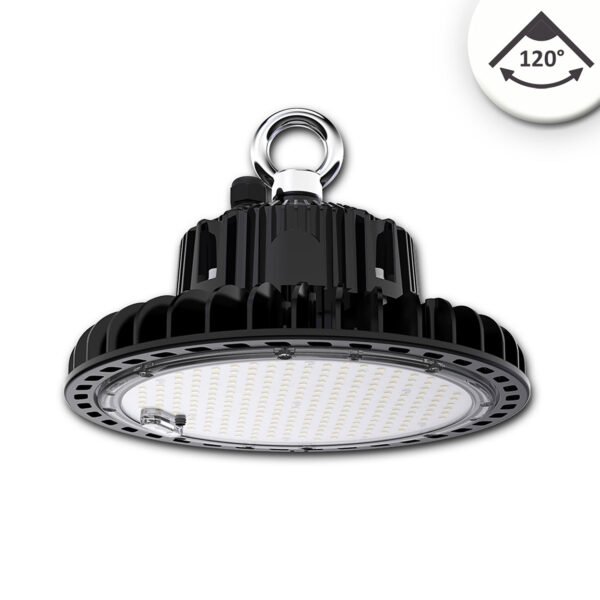 ISOLED 113727 LED Hallenleuchte FL 120W, 120°, IK10, IP65, 1-10V dimmbar, neutralweiß