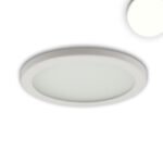 ISOLED 113756 LED Downlight Flex 8W, prismatisch, 120°, Lochausschnitt 50-100mm, neutralweiß