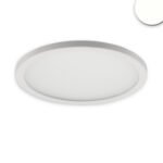 ISOLED 114115 LED Downlight Flex 15W, prismatisch, 120°, Lochausschnitt 50-160mm, neutralweiß, dimmbar