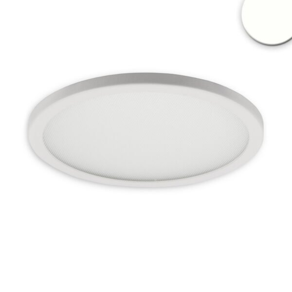 ISOLED 114115 LED Downlight Flex 15W, prismatisch, 120°, Lochausschnitt 50-160mm, neutralweiß, dimmbar