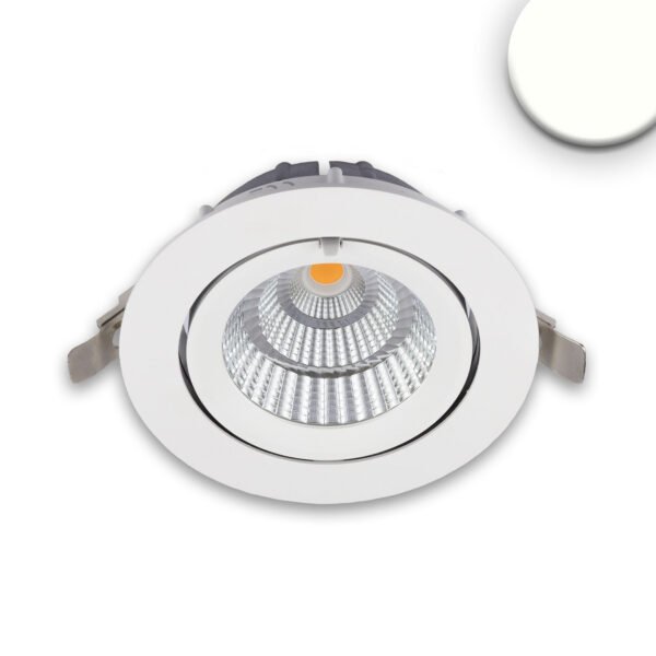 ISOLED 113785 LED Shop-Downlight Sphere, 35W, ausschwenkbar, weiß, neutralweiß