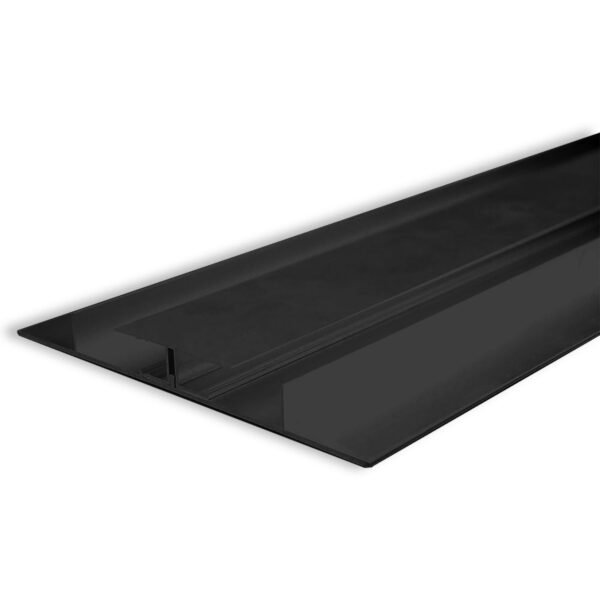 ISOLED 113913 LED Trockenbau-Leuchtenprofil Planar, schwarz pulverbeschichtet RAL 9005, 200cm