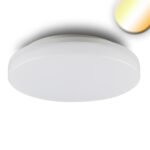 ISOLED 113924 LED Decken/Wandleuchte 24W, weiß, rund, DN327, IP54, ColorSwitch 3000|4000K