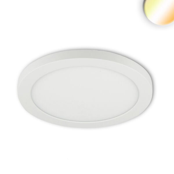 ISOLED 114026 LED Aufbau/Einbauleuchte Slim Flex, 18W, weiß, ColorSwitch 3000|3500|4000K