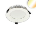 ISOLED 114193 LED Downlight blendungsreduziert, 25W, rund, DN190, CRI90, Switch 3000|3500|4000K, dimmbar