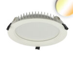 ISOLED 114195 LED Downlight blendungsreduziert, 35W, rund, DN280, CRI90, Switch 3000|3500|4000K, dimmbar