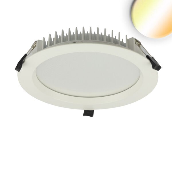 ISOLED 114195 LED Downlight blendungsreduziert, 35W, rund, DN280, CRI90, Switch 3000|3500|4000K, dimmbar