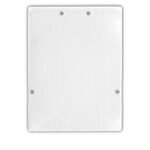 ISOLED 114395 Endkappe EC74 Aluminium weiß für Profil LAMP40, 2 STK, inkl. Schrauben