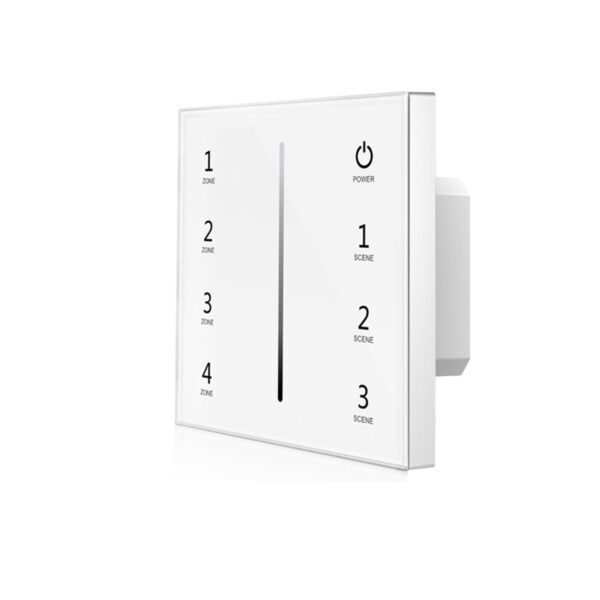 ISOLED 114461 Sys-Pro 4 Zonen Einbau-Touch-Funk-Bedienung 4x0-10V Output,weiß, 100-240V