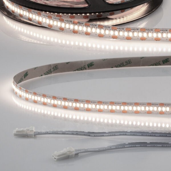 ISOLED 114507 LED CRI940 MiniAMP Flexband, 12V DC, 6W, IP20, 4000K, 120cm, beids. 30cm Kabel + maleAMP, 300 LED/m