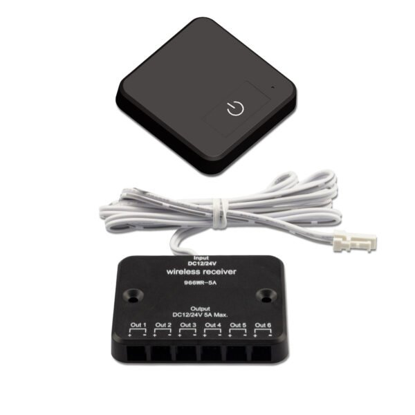 ISOLED 114538 MiniAMP LED Touch/Funk PWM-Dimmer, 1 Kanal, 12-24V DC 5A, inkl. Funktaster