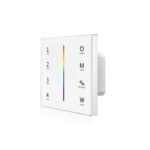 ISOLED 114595 Sys-Pro RGB+W 4 Zonen Einbau-Touch-Fernbedienung + DMX Output, weiß, 230V