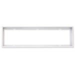 ISOLED 115615 Aufbaurahmen weiß RAL 9016, Höhe 5cm, für LED Panels 300x1200, steckbare Schnellmontage