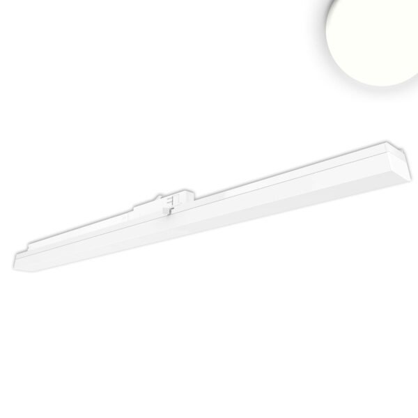 ISOLED 114647 3-Phasen Linearleuchte 1200mm, 40W, 110°, weiß matt, ColorSwitch 3000|3500|4000K