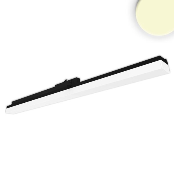 ISOLED 114648 3-Phasen Linearleuchte 1200mm, 40W, 110°, schwarz matt, 3000K
