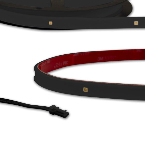 ISOLED 114674 LED UV-C MiniAMP Flexband 270nm, 12V DC, 3W, IP54, 58cm, schwarz, eins. Kabel + maleAMP, 12 LED/m