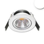 ISOLED 114691 LED Einbaustrahler MiniAMP 24V DC, 68mm Loch, alu gebürstet, 5W, 4000K, dimmbar