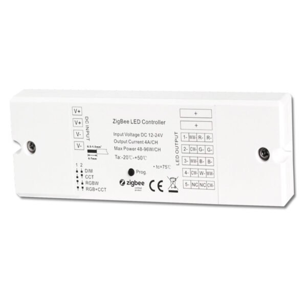 ISOLED 114729 ZigBee 3.0 PWM-Dimmer für LED Flexbänder/Spots, 5 Kanal, 12-24V DC 5x4A