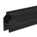 ISOLED 114810 LED Eckprofil HIDE ANGLE Aluminium schwarz RAL 9005, 200cm