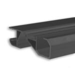 ISOLED 114813 LED Sockelleistenprofil HIDE BOTTOM schwarz RAL 9005