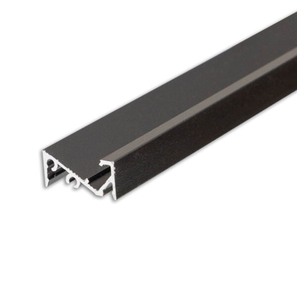 ISOLED 114815 LED Aufbauprofil FURNIT6 S Aluminium schwarz RAL 9005, 200cm