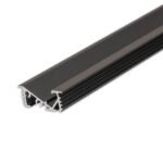 ISOLED 114818 LED Einbauprofil FURNIT6 D Aluminium schwarz RAL 9005, 200cm