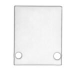 ISOLED 114828 Endkappe EC89W Aluminium weiß RAL 9003 für Profil HIDE SINGLE inkl. Schrauben