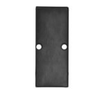 ISOLED 114830 Endkappe EC90 Aluminium schwarz RAL 9005 für Profil HIDE DOUBLE inkl. Schrauben