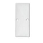 ISOLED 114831 Endkappe EC90 Aluminium weiß RAL 9003 für Profil HIDE DOUBLE inkl. Schrauben