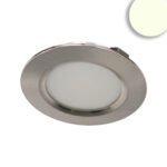 ISOLED 114872 LED Möbeleinbaustrahler MiniAMP silber, 3W, 120°, 24V DC weißdynamisch, dimmbar