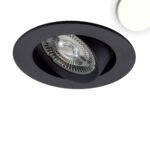 ISOLED 114886 LED Einbauleuchte Slim68 schwarz, rund, 9W, neutralweiß, dimmbar