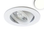 ISOLED 114888 LED Einbauleuchte Slim68 MiniAMP weiß, rund, 8W, 24V DC, neutralweiß, dimmbar