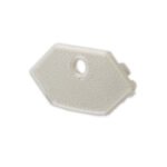 ISOLED 114956 Endkappe E207 für LED Fliesenprofil Inneneck, mit Kabeldurchführung, 1STK