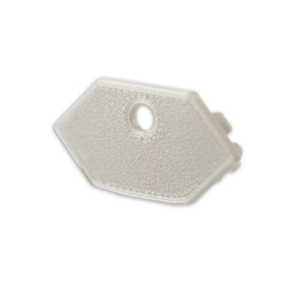 ISOLED 114956 Endkappe E207 für LED Fliesenprofil Inneneck, mit Kabeldurchführung, 1STK