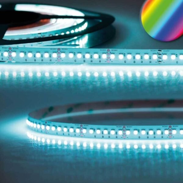 ISOLED 114988 LED RGB Linear10 Flexband, 24V DC, 12W, IP20, 5m Rolle, 180 LED/m