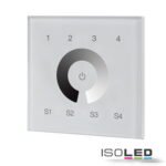 ISOLED 115061 DALI 4 Gruppen / 4 Szenen Einbau-Touch Master-Dimmer, weiß, 230V AC oder DALI-Bus Spannung