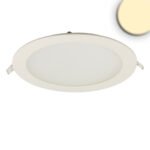 ISOLED 115472 LED Downlight, 18W, rund, ultraflach, blendungsreduziert, weiß, warmweiß, CRI90