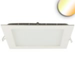 ISOLED 115599 LED Downlight, 18W, eckig ultraflach weiß, 225x225mm, ColorSwitch 3000|3500|4000K, dimmbar