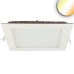 ISOLED 115601 LED Downlight, 24W, eckig ultraflach weiß, 300x300mm, ColorSwitch 3000|3500|4000K, dimmbar