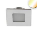 ISOLED 115726 LED Möbeleinbaustrahler MiniAMP ALU gebürstet, eckig, 3W, 120°, 24V DC weißdynamisch 1900-5000K, dim