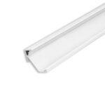 ISOLED 115827 LED Eckprofil CORNER18 Aluminium weiß RAL9003, 200cm