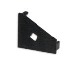 ISOLED 115831 Endkappe EC111L schwarz für Profil CORNER18 mit Kabeldurchführung, links 1 STK