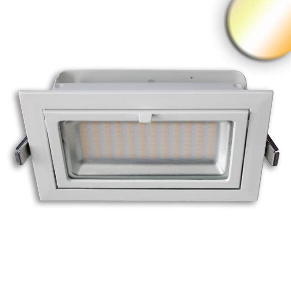 ISOLED 115993 LED Shop-Downlight Box, 32W, ausschwenkbar, weiß, ColorSwitch 3000|4000|6000K, dimmbar