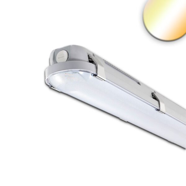 ISOLED 116025 LED Wannenleuchte 150cm mit Notlichtfunktion, IP65, PowerSwitch 35-60W, ColorSwitch 3000|4000|5000K
