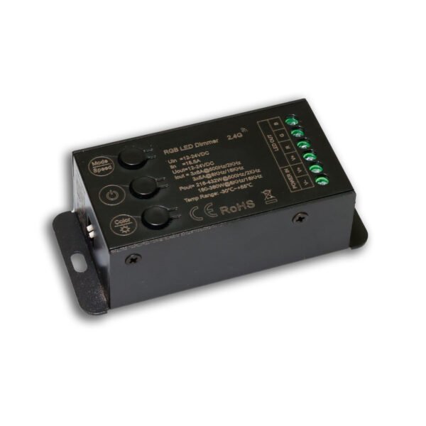 ISOLED 116284 Sys-Pro Funk Mesh Multi-PWM RGB-Dimmer mit Bedientasten, 3 Kanal, 12-24V DC 12-18A