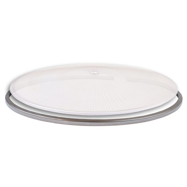 ISOLED 116434 Scheibe für PC Reflektor der Hallenleuchten Serie FL2, transparent, mit Ring und Feder